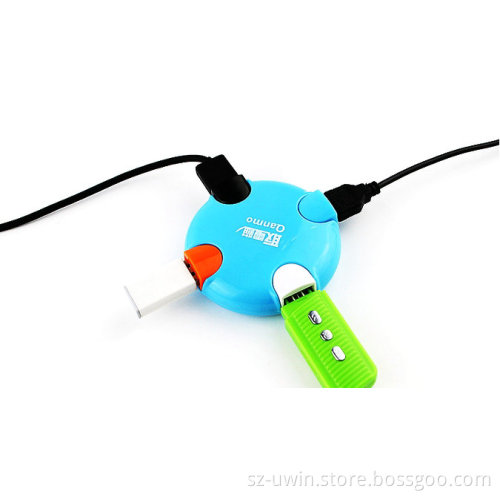 Free Sample Christmas Tree Seven Rainbow Colors LED Light USB Hub 2.0 Hub